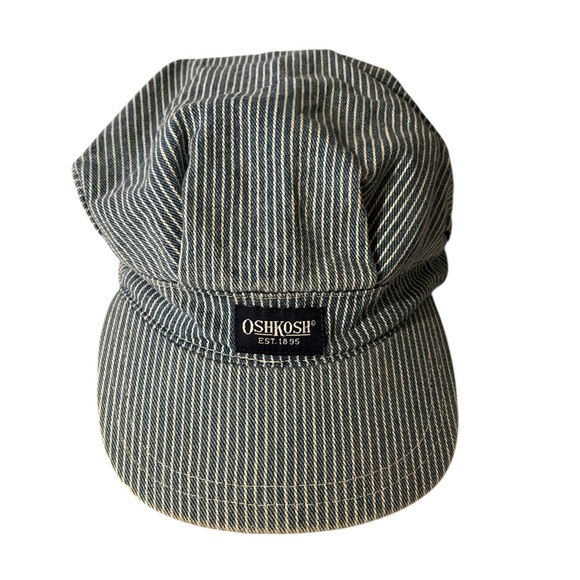 OshKosh B'gosh Other - OshKosh B'gosh vintage youth/kids striped denim & white railroad conductor hat